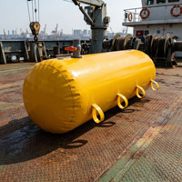 Sac de lestage marin jaune personnalisé en PVC souple pour essais de charge de bateaux et de radeaux de sauvetage