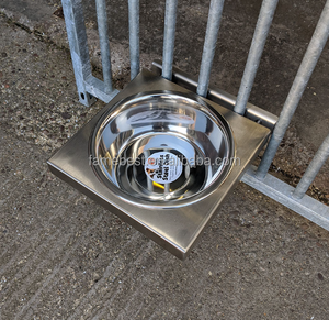 Set of 2 Portable Stainless-Steel <strong>Dog</strong> <strong>Bowls</strong> Rotating Feeding <strong>Bowl</strong> <strong>for</strong> Cage Kennel and <strong>Crate</strong> <strong>for</strong> Hanging Pet Food and <strong>Water</strong> - Product Image 3