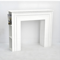 Luckywind perapian putih dalam ruangan antik desain baru Surround Fire tempat api kayu Solid MDF perapian Surround