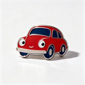Simpatico Distintivo in Metallo Smaltato Morbido a Forma di <span class=keywords><strong>Auto</strong></span> Cartone Animato, Personalizzabile con Logo, in Lega, per Eventi, Feste, Decorazioni e Souvenir per Bambini (Vendita all'Ingrosso) - Product Image 3
