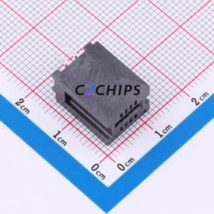 HED08LP03BK Gold Finger Connector Through hole Component (THT),P=1.27mm Connector EDGE SLOT 1.27mm 8P Through Hole - Product Image 1