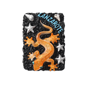 Aimant de réfrigérateur Lanzarote <span class=keywords><strong>Espagne</strong></span>, souvenir de voyage, résine 3D, artisanat fait main, <span class=keywords><strong>ville</strong></span> <span class=keywords><strong>touristique</strong></span> pour la décoration du réfrigérateur - Product Image 3