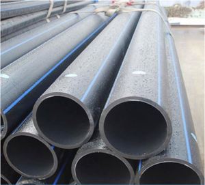 6 inch <span class=keywords><strong>HDPE</strong></span> Đen Đôi tường sóng ống với màu Đỏ sọc xanh - Product Image 6