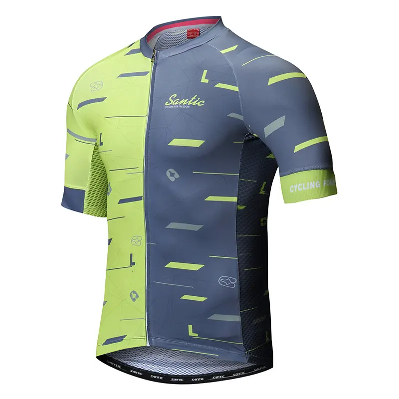 2023 Santische Nieuwe Design Naadloze Fietsshirts Aero Wielertrui Heren Oem Service Wholesales Wielerploeg Wielertrui