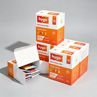 Boîtes offset personnalisées écologiques jetables et recyclables, sachets de poudre d'électrolyte à dissolution rapide, gaufrage, revêtement UV mat
