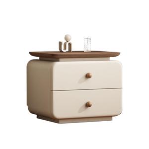 Mesita de noche de estilo crema moderna, pequeña mesita de noche, instalación sencilla para el hogar, nueva mesita de noche moderna para dormitorio - Product Image 6