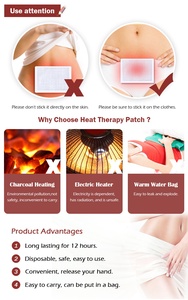 Parches de terapia de calor de carbón activo OEM para aliviar el dolor menstrual suministro a granel para aliviar el cólico del abdomen - Product Image 4
