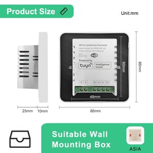 Termostato Inteligente para Unidades de <span class=keywords><strong>Conductos</strong></span> Divididos para el Hogar <span class=keywords><strong>Mitsubishi</strong></span> <span class=keywords><strong>Electric</strong></span> CN105 con Pantalla LCD, Marco de Aleación, Compatible con Alexa y Google - Product Image 5