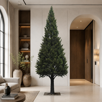 Grands arbres cypress artificiels de 4 m pour projets de paysagisme commercial |   Arbres artificiels réalistes pour hôtels, centres commerciaux et espaces publics