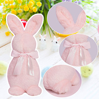 Mignon lapin de Pâques décorations Pâques décor à la maison lapin Figurines Pâques en peluche lapin décorations de fête