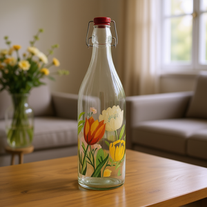Vaso Decorativo in Vetro Excelsa Blooming 1 L Multicolore - Product Image 3