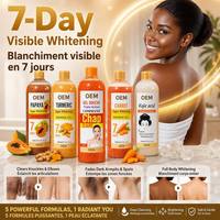 Gel Douche Hydratant et Nourrissant Éclaircissant au Curcuma, Vitamine C et Alpha Arbutine, 1000 ml, Marque Privée OEM en Gros