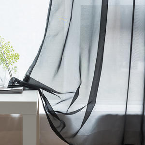 Vente en gros <span class=keywords><strong>Tissu</strong></span> voile un par un en soie lisse <span class=keywords><strong>pour</strong></span> rideaux et décorations - Product Image 5