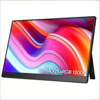 Écran triple pour ordinateur portable OEM ODM N3, 16 pouces, 1200P IPS LCD, moniteur portable USB Type-C, haut-parleur intégré pour usage professionnel