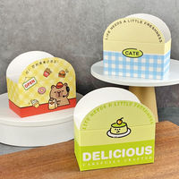 Boîte d'emballage personnalisée biodégradable de qualité alimentaire Fundom pour bagels, pains, sushis, sandwichs et petit-déjeuner