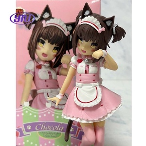 Figurines d'anime en PVC de dessins animés japonais, 2 styles, 18 cm, Cos, mignonnes figurines d'animaux, chat, chocolat, servante, filles sexy, <span class=keywords><strong>manga</strong></span> - Product Image 2