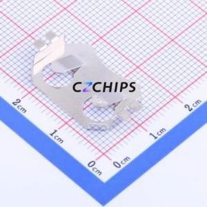 MY-2032-11 Button & Strip Battery Connector SMD Connector Battery Clip CR2032 Phosphor Bronze Nickel - Product Image 1