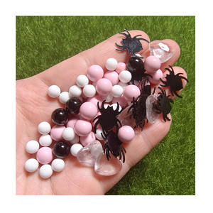 2024 nouveau produit rose noir halloween noir <span class=keywords><strong>spader</strong></span> perles acryliques argile polymère pour slime artisanat décor - Product Image 2