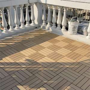 Baldosas de Madera Compuesta para Terraza Exterior WPC, Fácil Instalación, Baldosas de Madera y Plástico Entrelazadas - Product Image 6