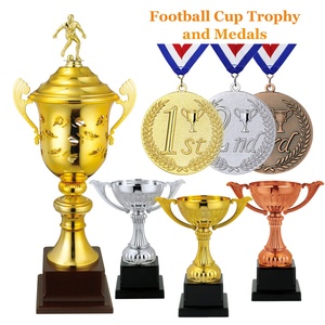 Medal Manufacturers Wholesale 3D Award Sports Gold Medal Custom Metal Football <b>Cup</b> <b>Trophy</b> and Medals - Product Image 3