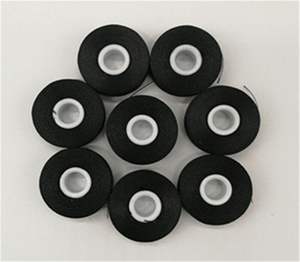 卸売刺繍前巻きボビン糸100% ポリエステルサイズL 144ボビン1箱あたり黒75D/<span class=keywords><strong>2</strong></span>ボビン糸縫製糸 - Product Image 3