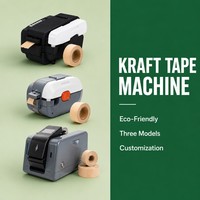 Dispensador Automático Eléctrico de Cinta de Papel Kraft Engomada con Tanque de Agua Grande, Solución de Embalaje Degradable
