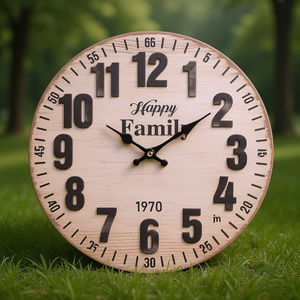 นาฬิกาแขวนผนัง (33 ซม.) ครอบครัวสุขสันต์ JUSTAMINUTE หลากสี 21563 - Product Image 3