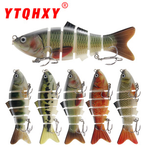 Leurre Articulé Multi-Segment en Plastique Dur XY-531 10cm 20g Cinq Couleurs pour la Pêche en Mer, Pêche au Poisson d'Eau Salée, Appâts pour Eaux Moyennes - Product Image 2