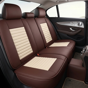 LumeStitch Ensemble complet de 10 housses de <span class=keywords><strong>siège</strong></span> en cuir toutes saisons, universelles, confortables et de qualité supérieure pour l'intérieur de voiture - Product Image 2