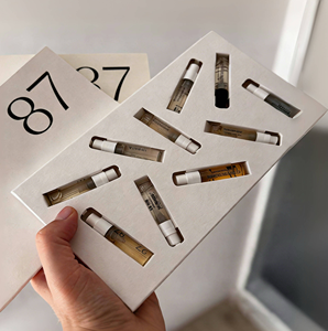 Caja de Embalaje de Lujo con Logotipo en Relieve para Muestras de Perfume, Caja Personalizada con Cajón para Muestras de Fragancia de 2ml/3ml - Product Image 2