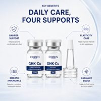Kit de Sérum Anti-Âge et Raffermissant au Peptide de Cuivre Bleu Lyophilisé Ghk Cu, Ampoule Lyophilisée, Marque Privée OEM
