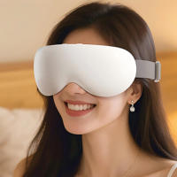 Masseur oculaire intelligent avec compresse chauffante musicale à vibration à 12 points pour la relaxation des yeux Batterie 2400mAh
