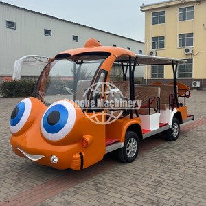 Autobús turístico eléctrico rojo de alta calidad, autobús turístico de dibujos animados, servicio de transporte urbano de alta calidad a la venta - Product Image 6