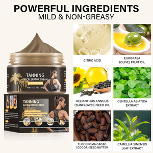 Aceite de <span class=keywords><strong>bronceado</strong></span> marrón con brillo ultra oscuro personalizado, crema aceleradora de <span class=keywords><strong>bronceado</strong></span>, crema de <span class=keywords><strong>bronceado</strong></span> facial corporal orgánica, ingredientes minerales a base de hierbas, OEM - Product Image 5