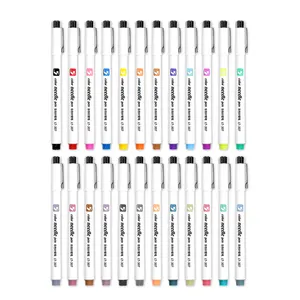 カラーニードルペン先描画ペンLT-307-12マルチカラーラインマーキングペン