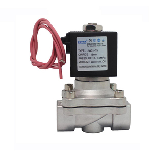 Vanne solénoïde à diaphragme miniature COVNA 2w31 normalement fermée en acier inoxydable et laiton pour eau et gaz 12V 24V - Product Image 4