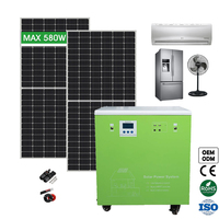 Kit de système d'énergie solaire prêt à l'emploi 6KW WON-W1-1AP6000W pour cabane isolée
