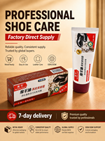 Hei Niu - Betún Compacto Portátil de 70g para Zapatos de Cuero, Color Negro, Fácil de Transportar para Viajes al Aire Libre