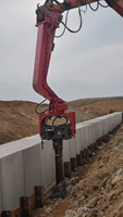Vibro-marteau monté sur excavatrice de 14-17 tonnes, prix usine, piqueteuse de palplanches à vendre