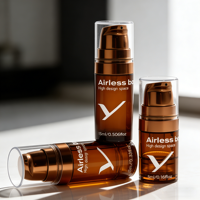 Capuchon de pompe sans air PP 5 10 15 ml, couvercle personnalisable pour huile essentielle biologique, production sous marque privée