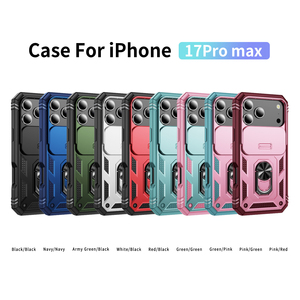 Camera len bảo vệ trường hợp đối với iPhone 17 Pro Max 16e 17 không khí 15 14 cộng với 11 12 13 Vòng đứng chủ Cover quay lại vỏ điện thoại - Product Image 2