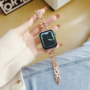 Bracelet de montre de luxe pour <span class=keywords><strong>Apple</strong></span> <span class=keywords><strong>Watch</strong></span>, bracelet pour femme, modèle tendance pour Iwatch S11 7 8 9, bracelet de remplacement - Product Image 2