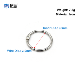 YIWANG Factory Wholesale 1.5 Inch Metal <b>Book</b> Rings Loose <b>Leaf</b> Binder Rings for Binding - Product Image 3