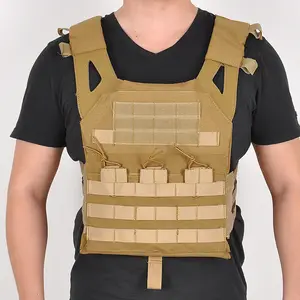 OEM Customized Adjustable Breathable Airsoft Vest Outdoor Molle Vest Quick Release Tactical Vest With Soft Plate