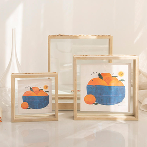 Wholesale Modern Eco-Friendly Durable Wooden <strong>Large</strong> Wall Mount Picture <strong>Frames</strong> Full Color <strong>Printing</strong> for Home Office Hotel - Product Image 3