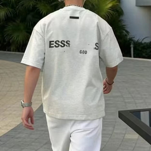 Camiseta de Manga Corta para <span class=keywords><strong>Hombre</strong></span>, 100% Algodón Grueso, Diseño Liso, Estilo Vintage, Corte Holgado, Alta Calidad, SS22, Ropa Urbana - Product Image 6