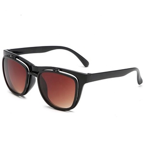 Vintage Women Flip up <strong>Sun</strong> <strong>Glasses</strong> Wholesale Good Quality <strong>Ladies</strong> Sunglasses for Female 2021 - Product Image 4