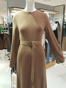 Maglione con motivo a maglia da donna di moda abito lungo in puro Cashmere 100% maglione da donna - Product Image 5