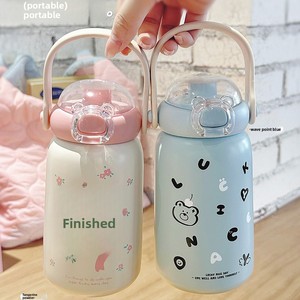 Termo portátil de acero inoxidable para niños 2025 con pajita y diseño de vientre grande - Modelo Tea Diary - Product Image 4