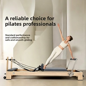 Lit de Pilates pliable en alliage d'aluminium et bois massif, équipement de fitness surélevé pour le <span class=keywords><strong>yoga</strong></span> et le Pilates féminin - Product Image 5